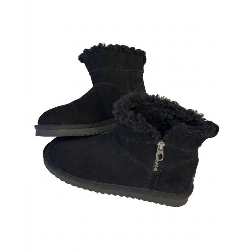 Koolaburra by UGG Aribel Mini Black Suede Boots Size 8
